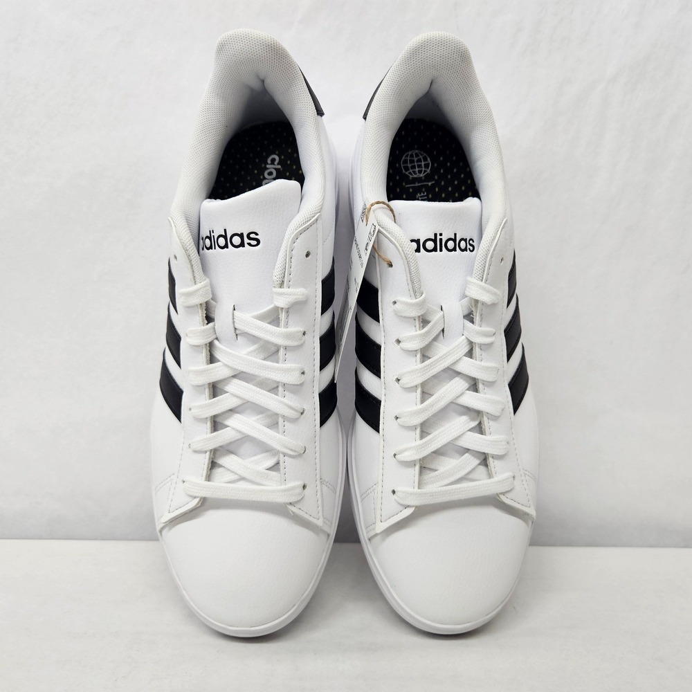 Adidas Grand Court 2.0 Tennis Sneakers GW9195 White Black‎ Mens Size 9.5 - Picture 5 of 9